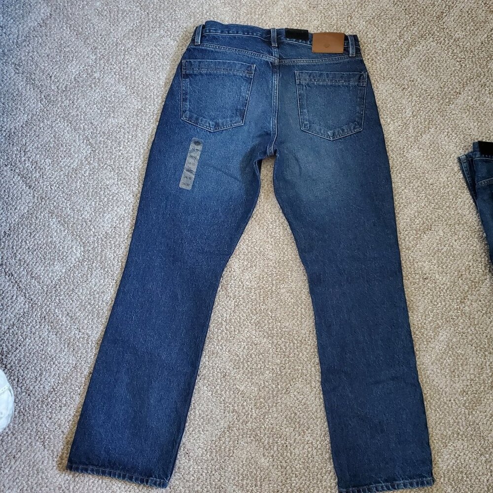NEW: Harley-Davidson Genuine MotorClothes Bootcut Jeans Blue Denim Logo 34x32 - Picture 2 of 6